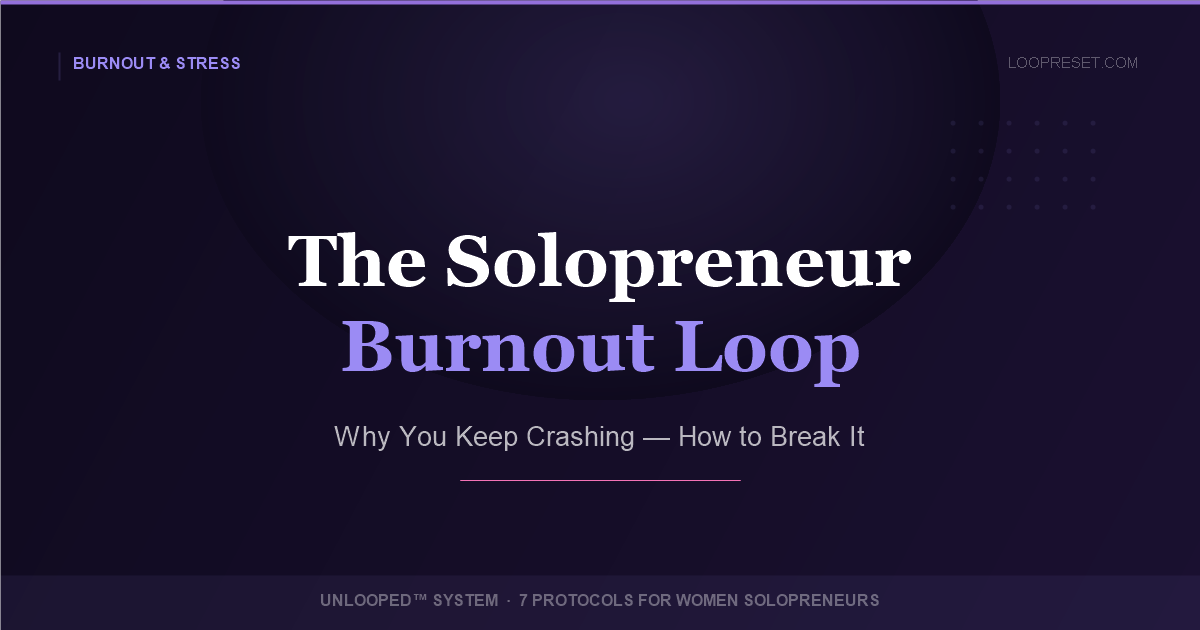 The Solopreneur Burnout Loop — UNLOOPED™